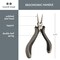 The Beadsmith Chain Nose Pliers with Cutter – Economy Series – 5 inches (127mm) – Comfortable Ergonomic Grip with Double-Leaf Springs and Polished Steel Head – Tool for Jewelry Making